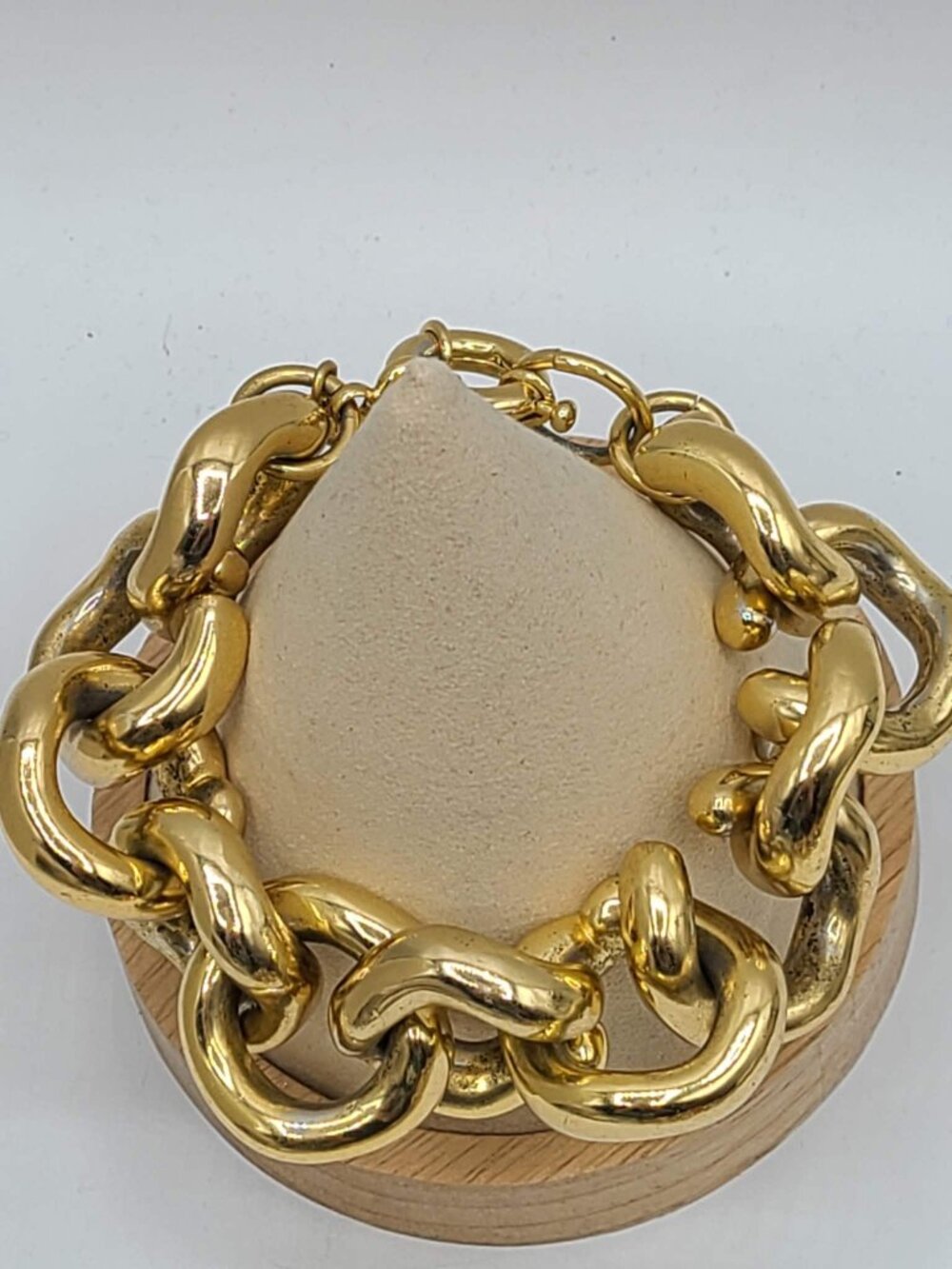 J Crew Chunky Gold Tone Link Bracelet NWOT